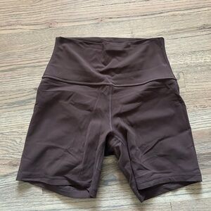 CRZ YOGA Women's Dark Brown Athletic Shorts